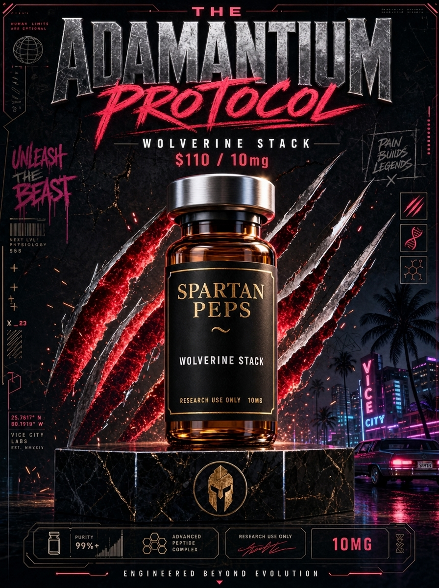 The Adamantium Protocol — Wolverine Stack vial poster art