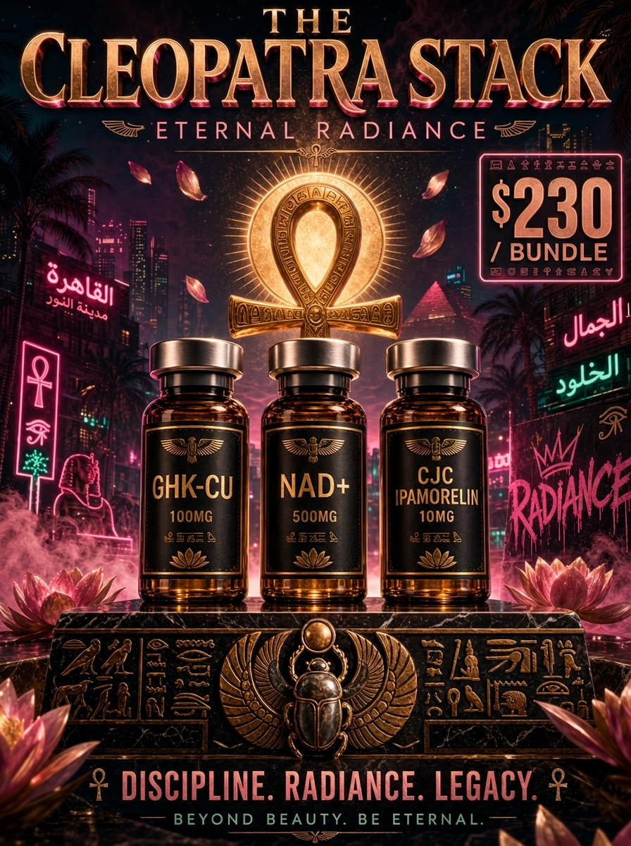 The Cleopatra Stack — Eternal Radiance poster art
