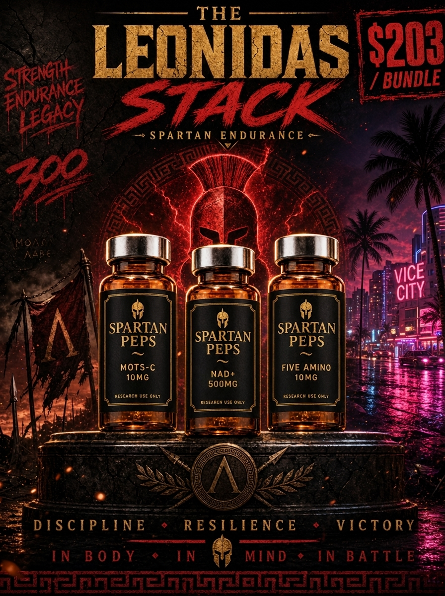 The Leonidas Stack — Spartan Endurance poster art